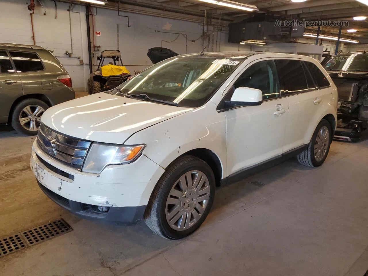 2008 Ford Edge Limited White vin: 2FMDK39C68BB27223