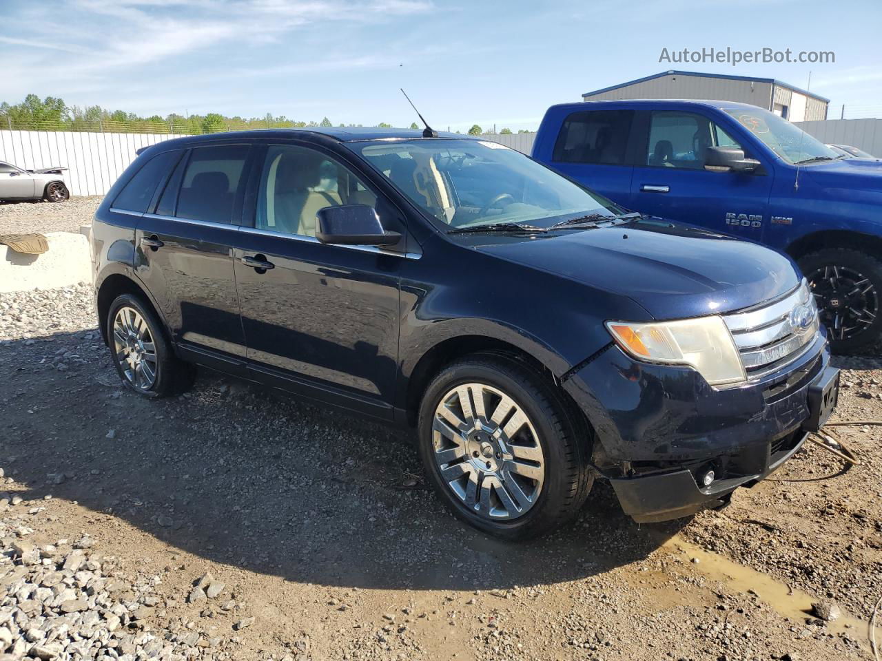 2008 Ford Edge Limited Black vin: 2FMDK39C68BB44636