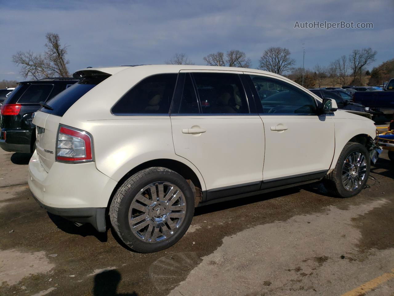 2008 Ford Edge Limited White vin: 2FMDK39C78BA35067