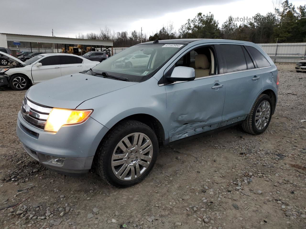 2008 Ford Edge Limited Blue vin: 2FMDK39C78BB45777