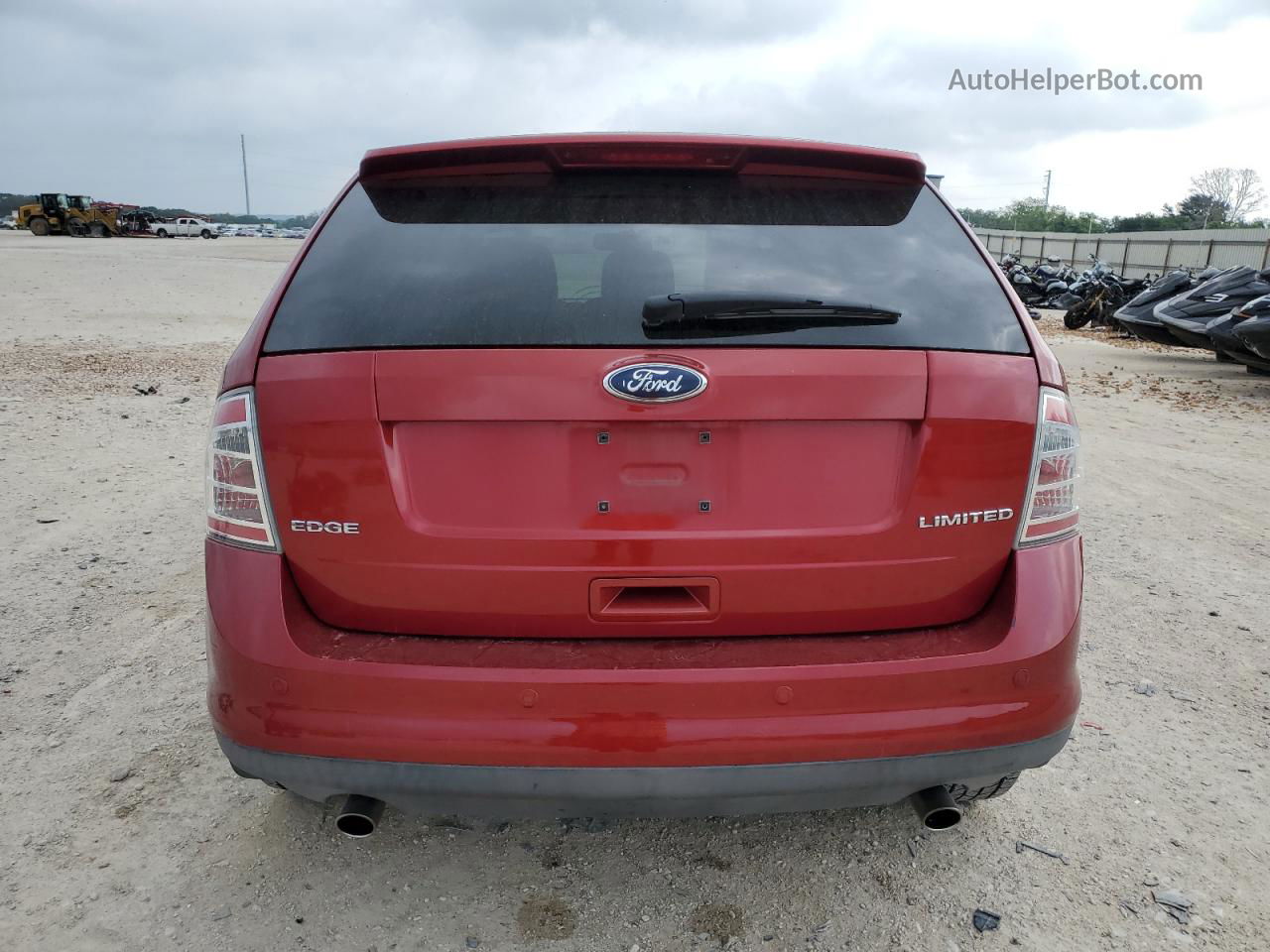 2008 Ford Edge Limited Red vin: 2FMDK39C88BA02644