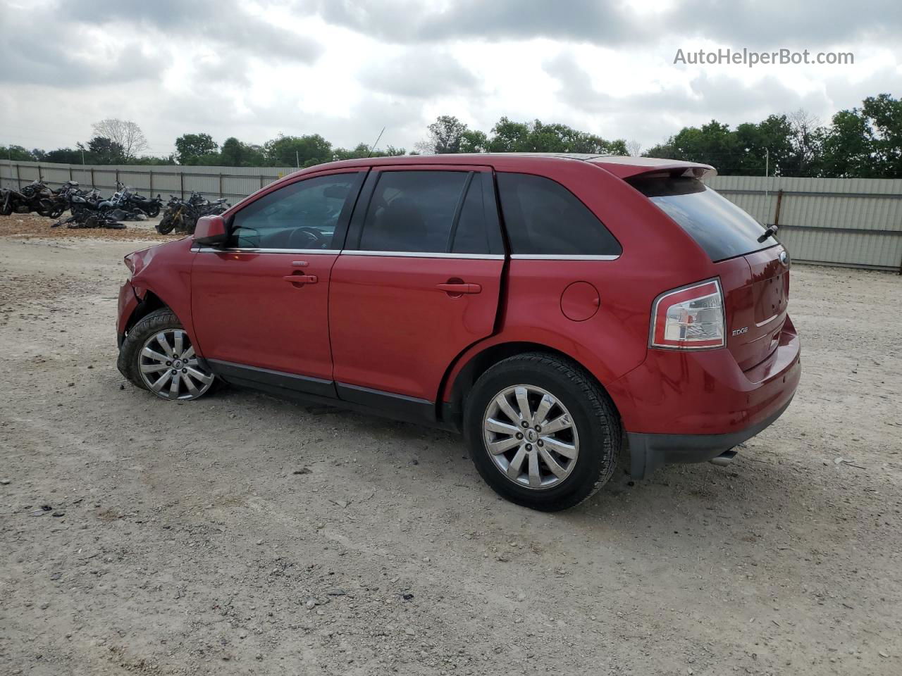 2008 Ford Edge Limited Red vin: 2FMDK39C88BA02644