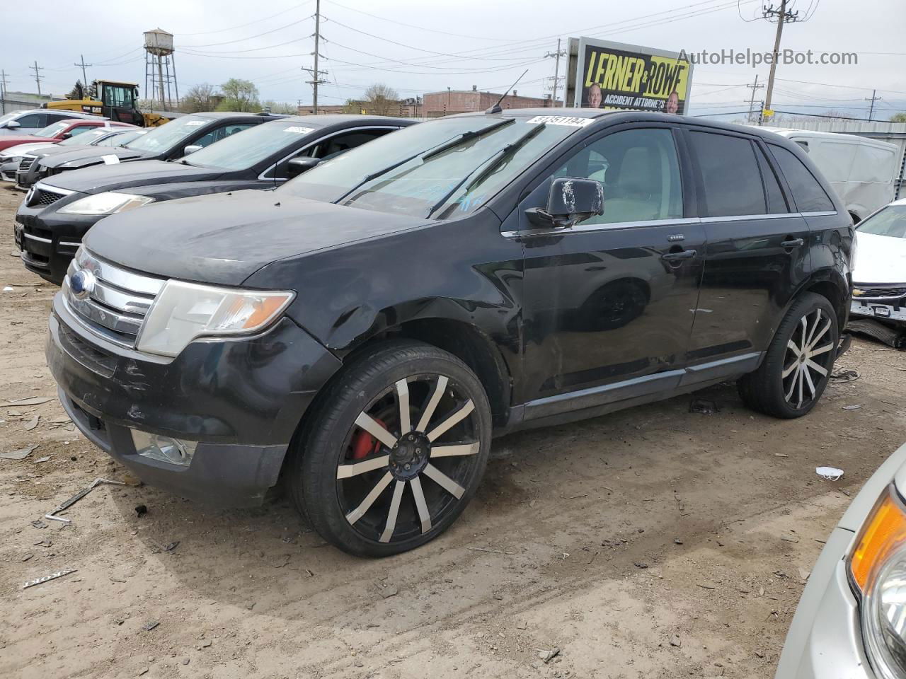 2008 Ford Edge Limited Black vin: 2FMDK39C88BA49429