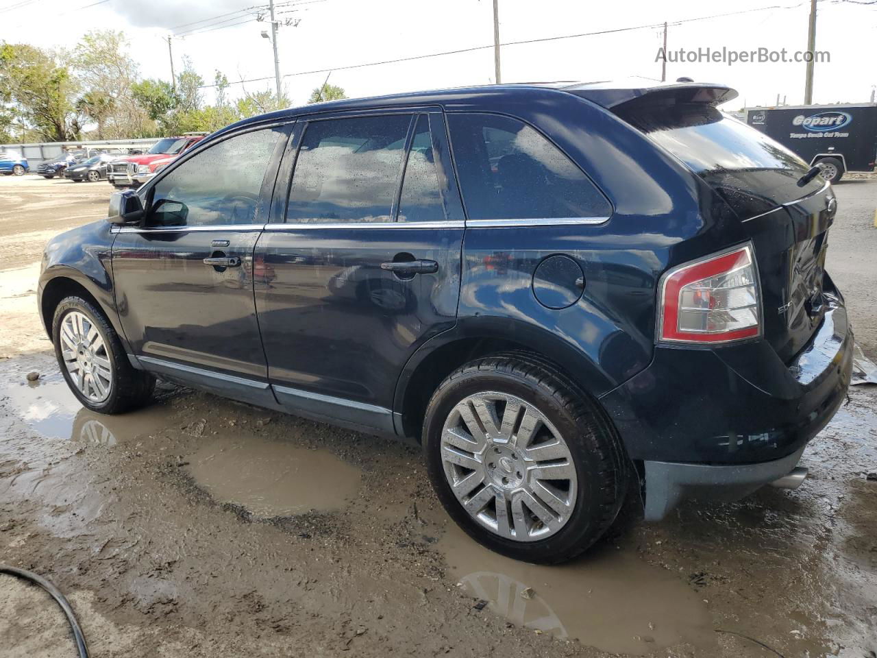 2008 Ford Edge Limited Blue vin: 2FMDK39C88BA70247