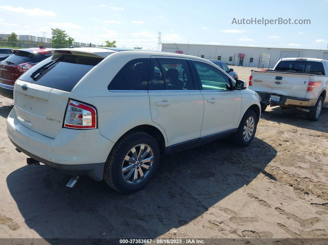 2008 Ford Edge Limited White vin: 2FMDK39C88BB31306