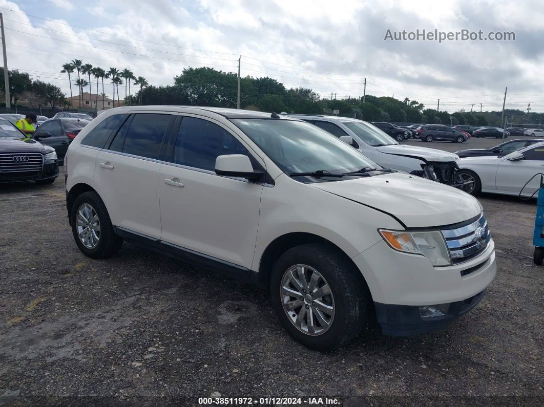 2008 Ford Edge Limited White vin: 2FMDK39C98BA14169