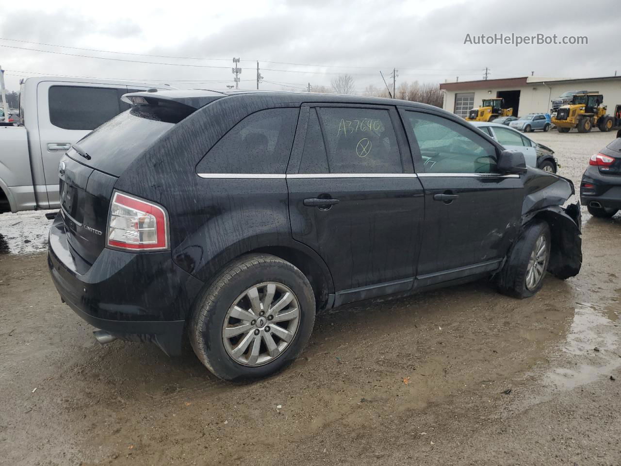 2008 Ford Edge Limited Black vin: 2FMDK39CX8BA37640