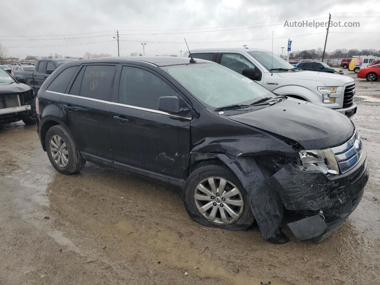 2008 Ford Edge Limited Black vin: 2FMDK39CX8BA37640