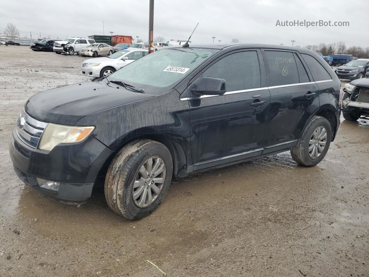 2008 Ford Edge Limited Black vin: 2FMDK39CX8BA37640