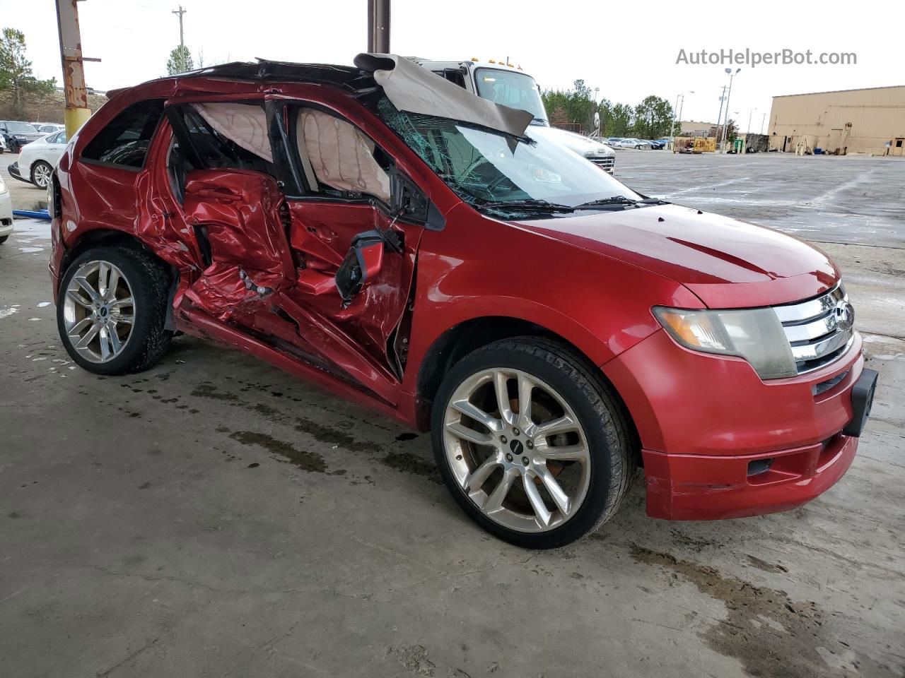 2010 Ford Edge Sport Burgundy vin: 2FMDK3AC1ABA24664