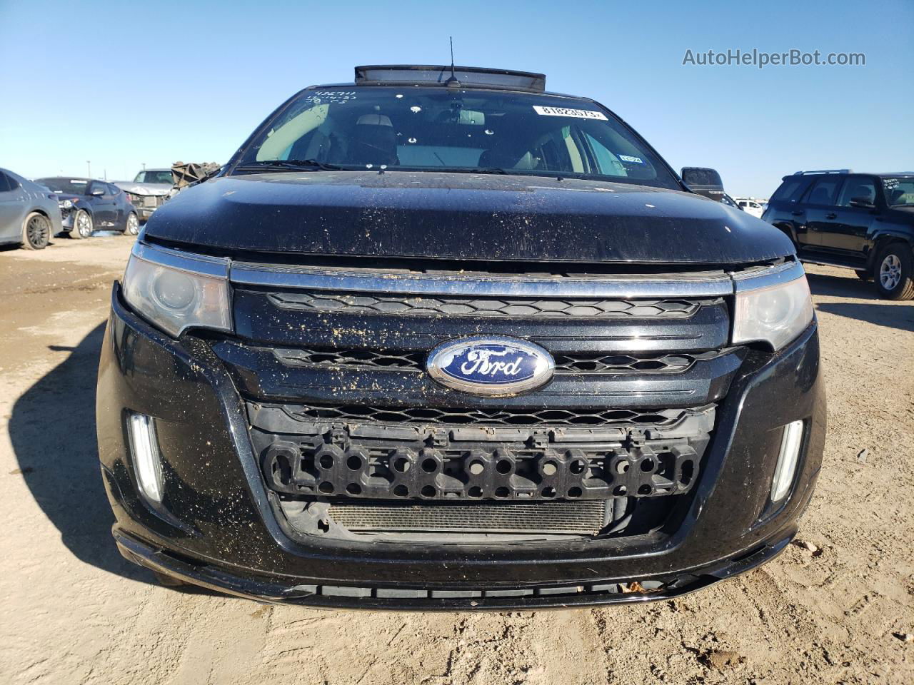 2014 Ford Edge Sport Черный vin: 2FMDK3AK3EBA62183