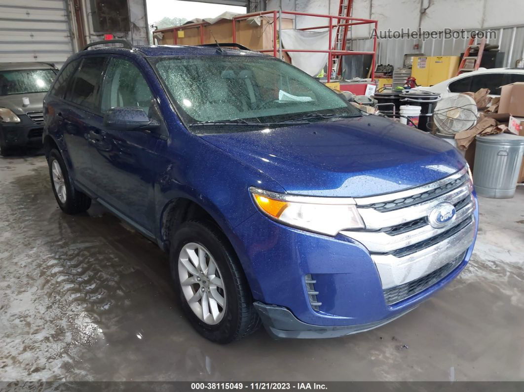 2014 Ford Edge Se Blue vin: 2FMDK3GC0EBB03868