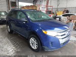 2014 Ford Edge Se Blue vin: 2FMDK3GC0EBB03868