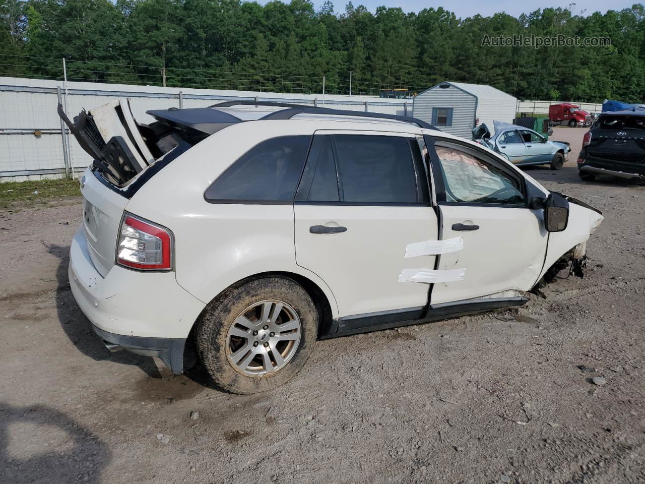 2010 Ford Edge Se White vin: 2FMDK3GC1ABB31754