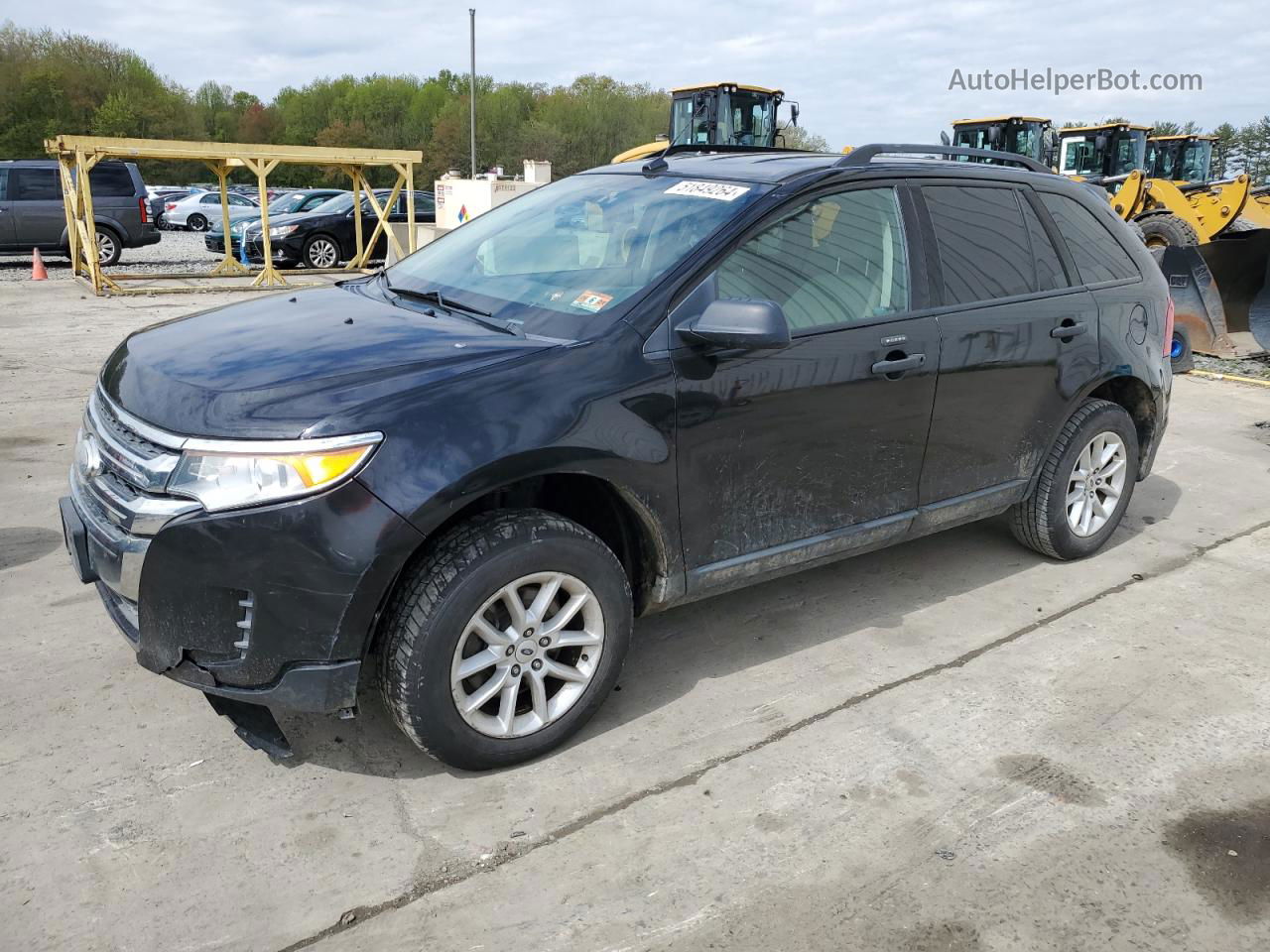 2014 Ford Edge Se Black vin: 2FMDK3GC1EBA01639