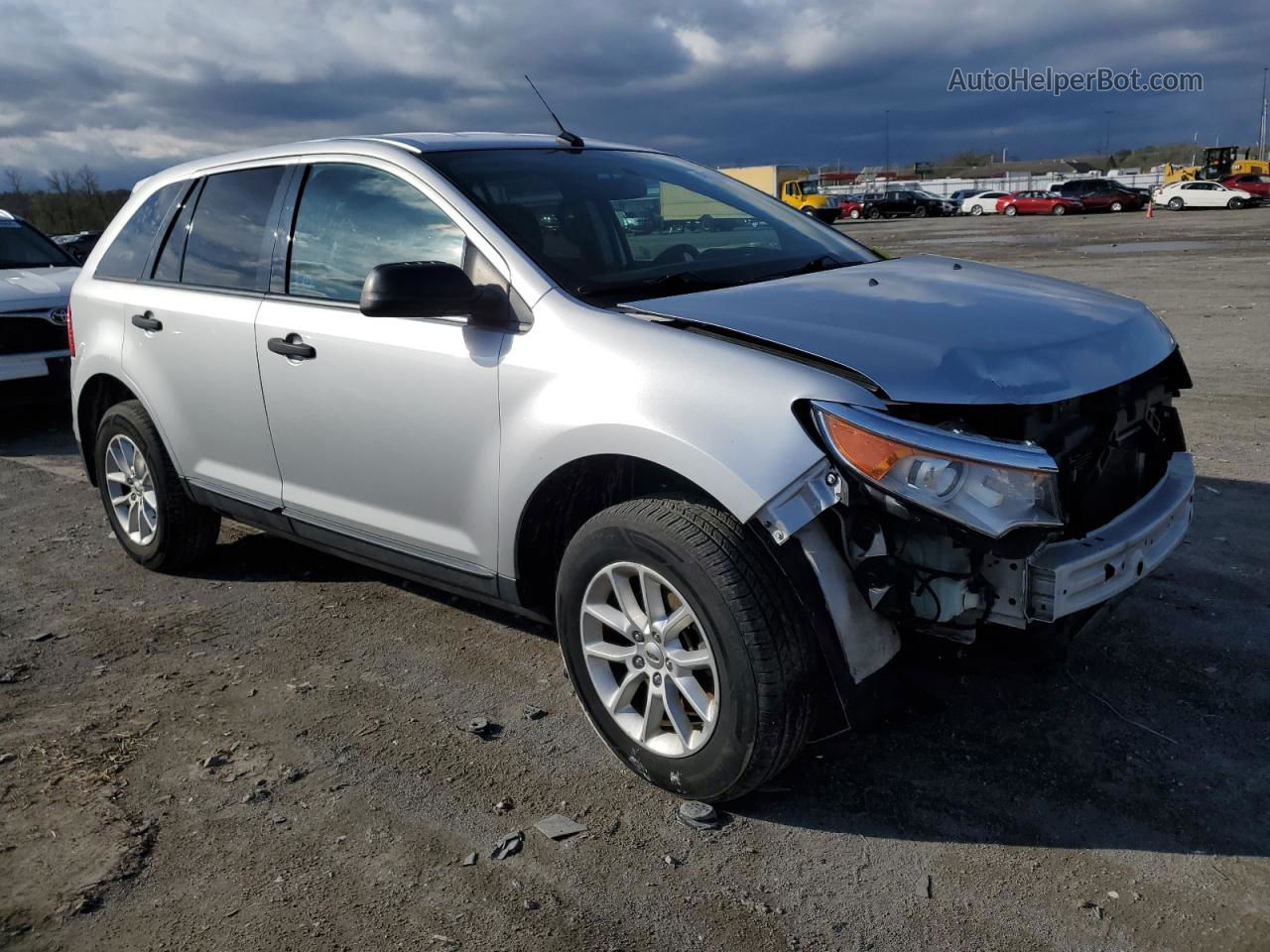 2014 Ford Edge Se Silver vin: 2FMDK3GC1EBA65812