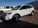 2014 Ford Edge Se White vin: 2FMDK3GC2EBA25576