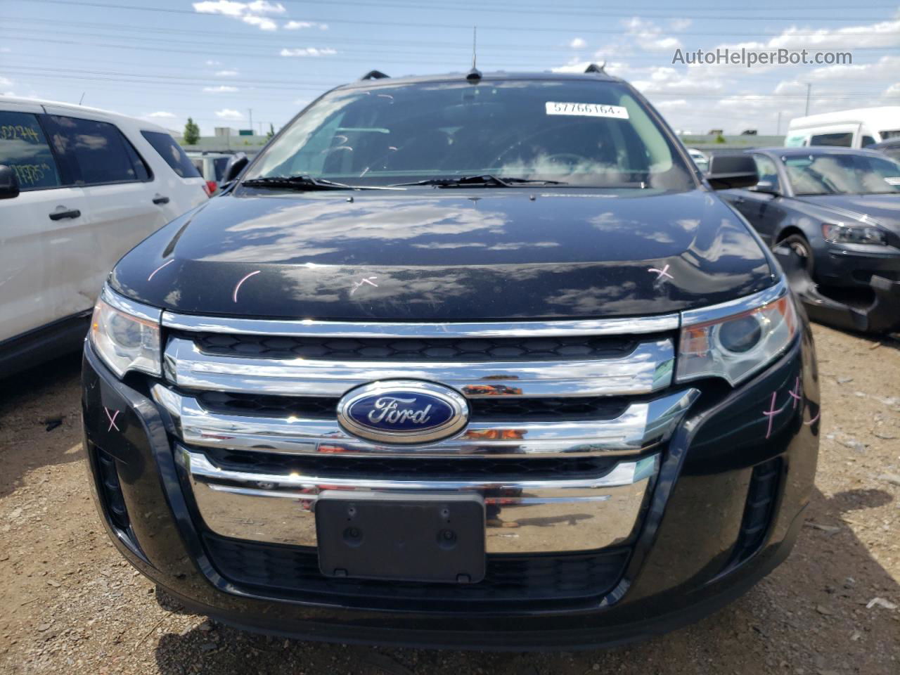 2014 Ford Edge Se Black vin: 2FMDK3GC2EBA61672