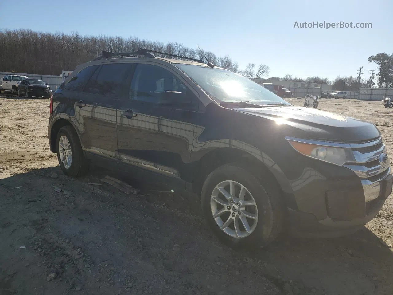 2014 Ford Edge Se Черный vin: 2FMDK3GC2EBB27685