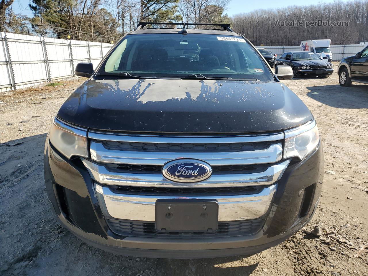 2014 Ford Edge Se Черный vin: 2FMDK3GC2EBB27685