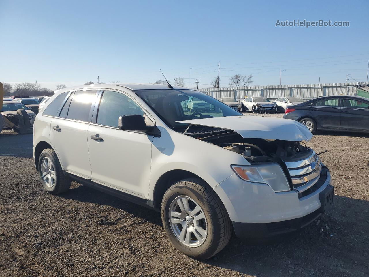 2010 Ford Edge Se White vin: 2FMDK3GC3ABA60377