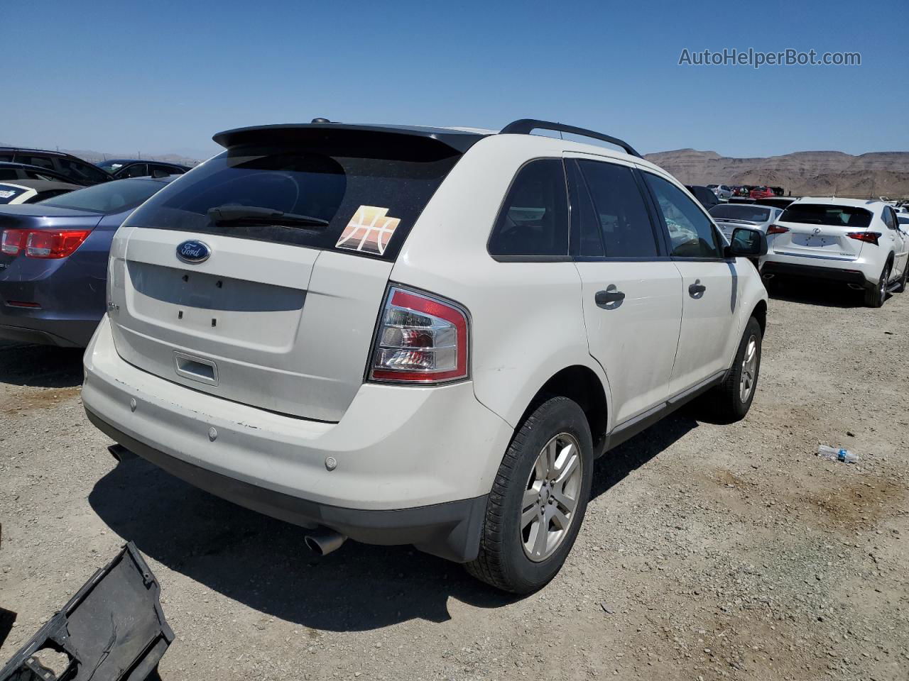 2010 Ford Edge Se White vin: 2FMDK3GC3ABB34123