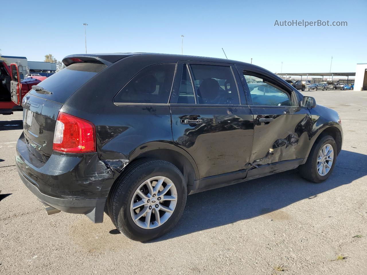 2014 Ford Edge Se Black vin: 2FMDK3GC3EBB37335