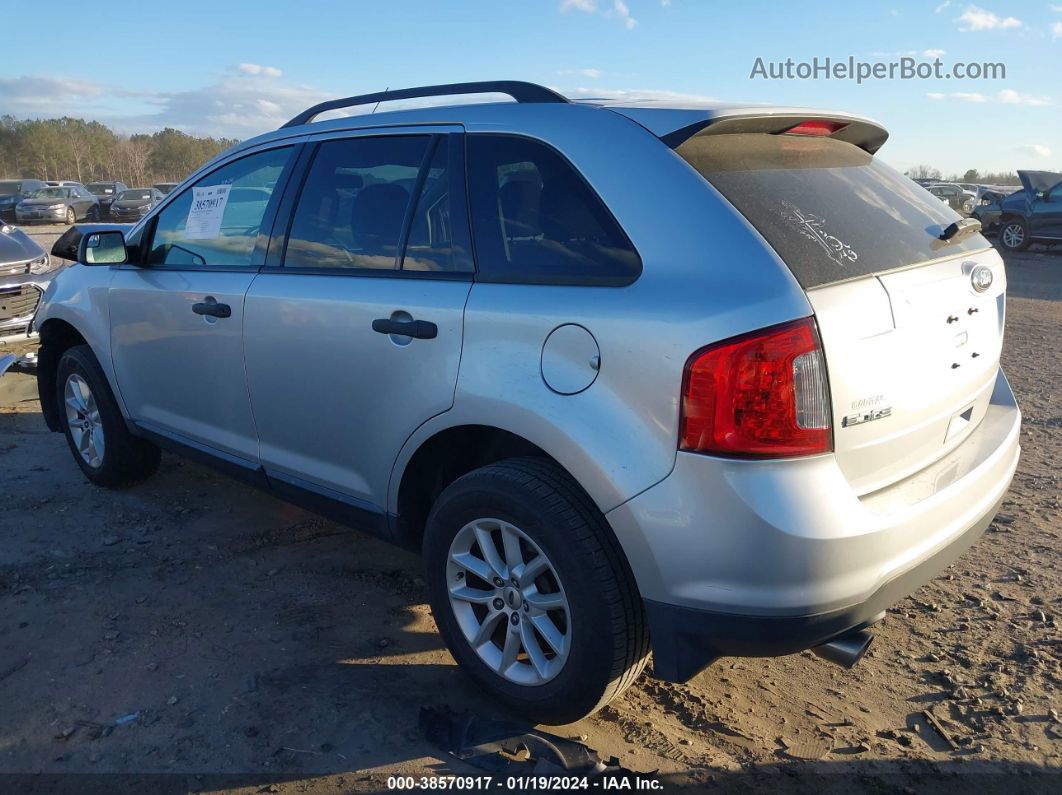 2014 Ford Edge Se Silver vin: 2FMDK3GC3EBB52000