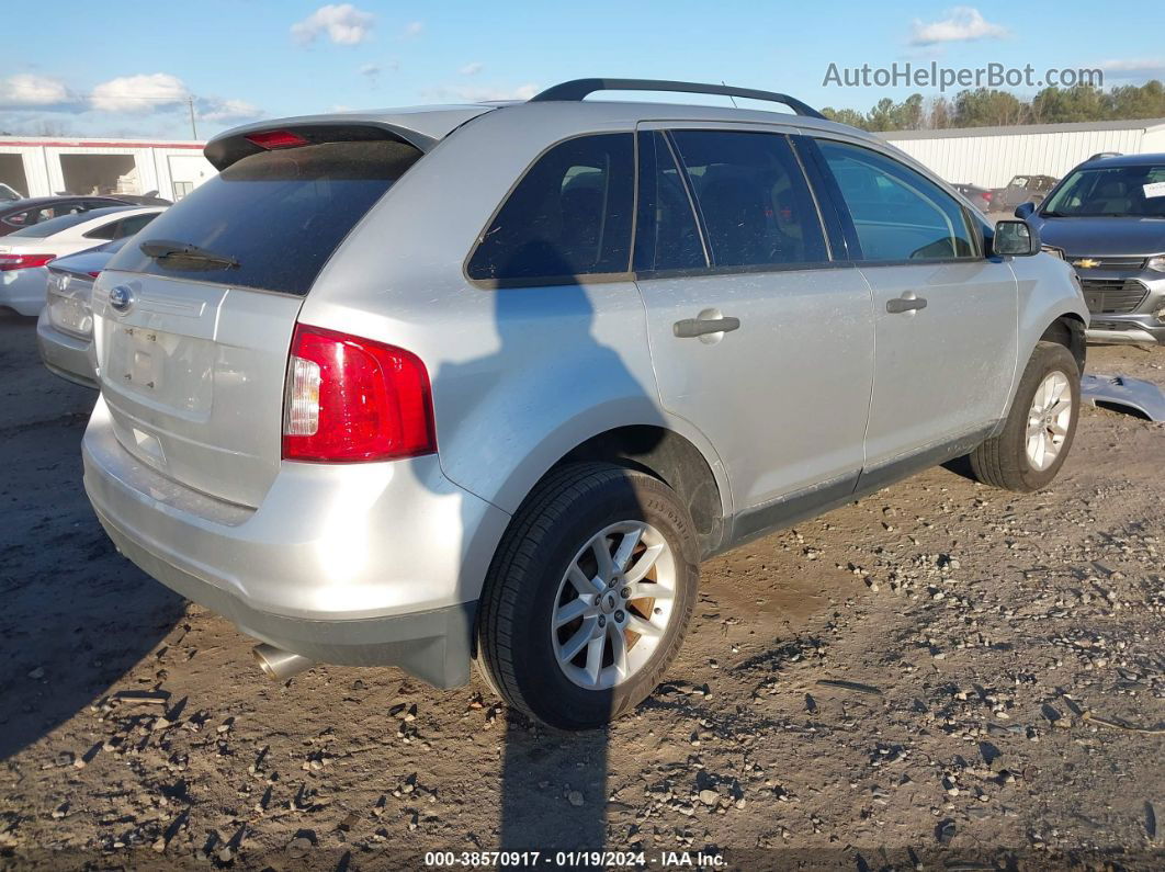 2014 Ford Edge Se Silver vin: 2FMDK3GC3EBB52000