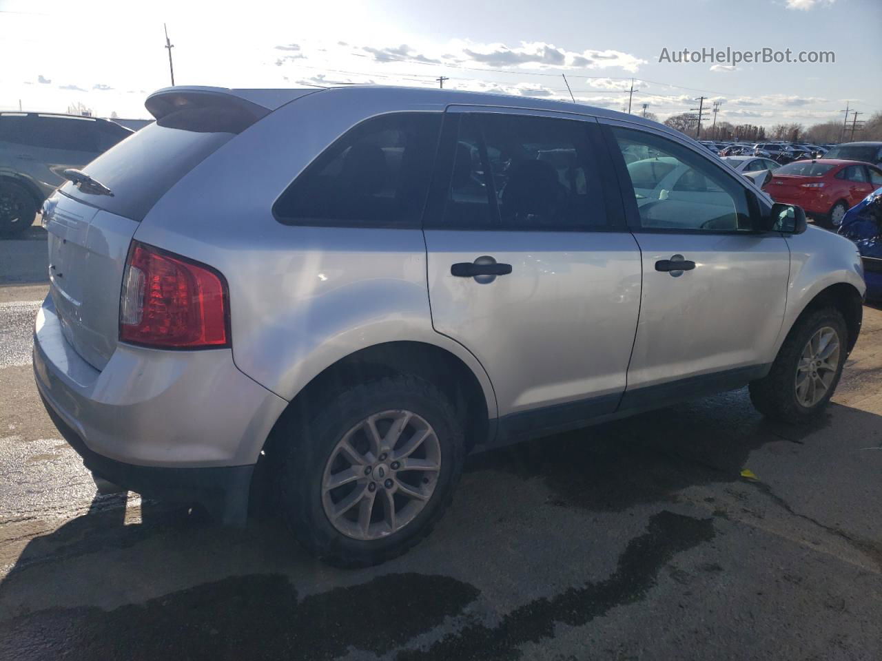 2014 Ford Edge Se Серебряный vin: 2FMDK3GC4EBA34280