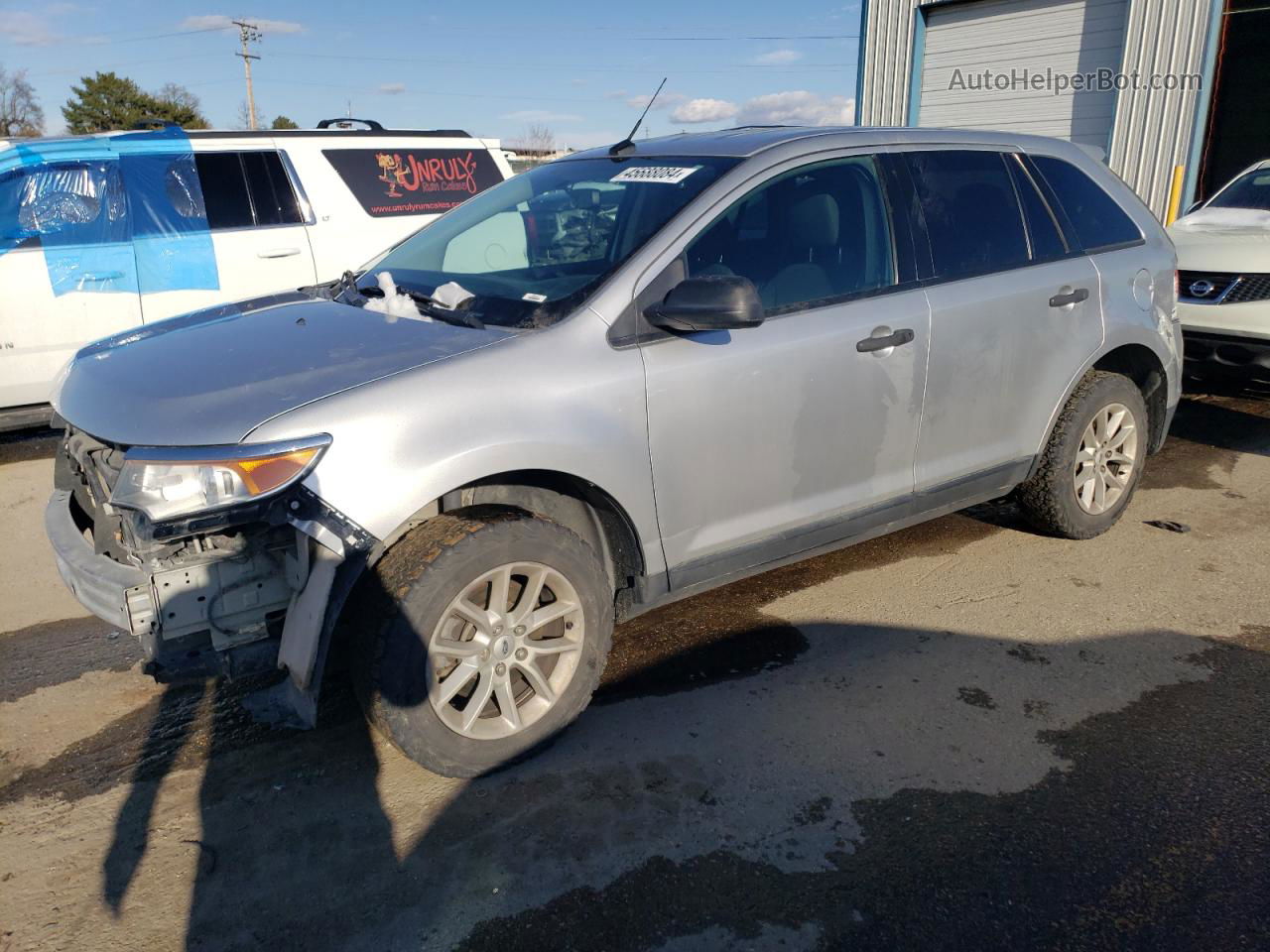 2014 Ford Edge Se Серебряный vin: 2FMDK3GC4EBA34280