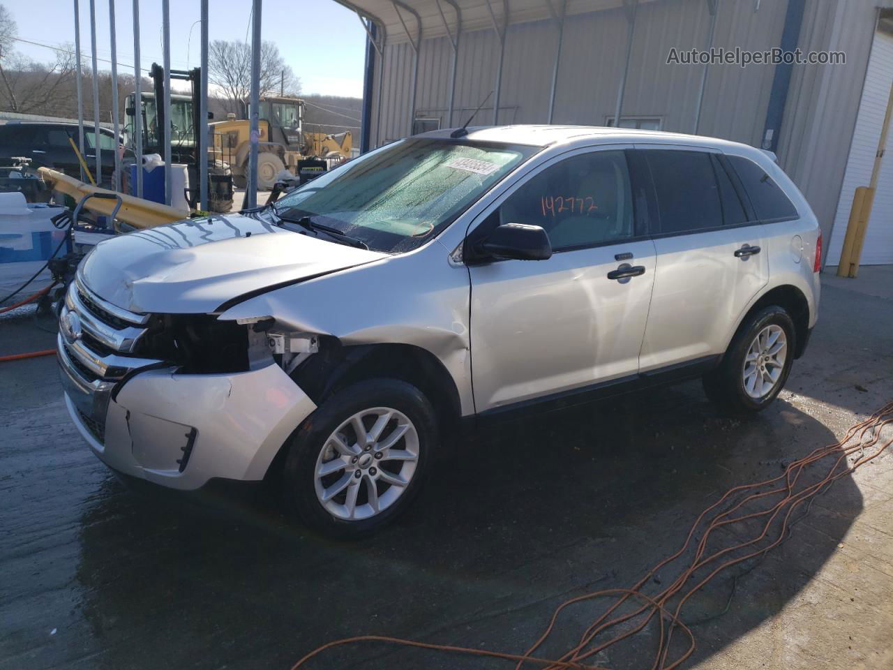 2014 Ford Edge Se Silver vin: 2FMDK3GC5EBB60664