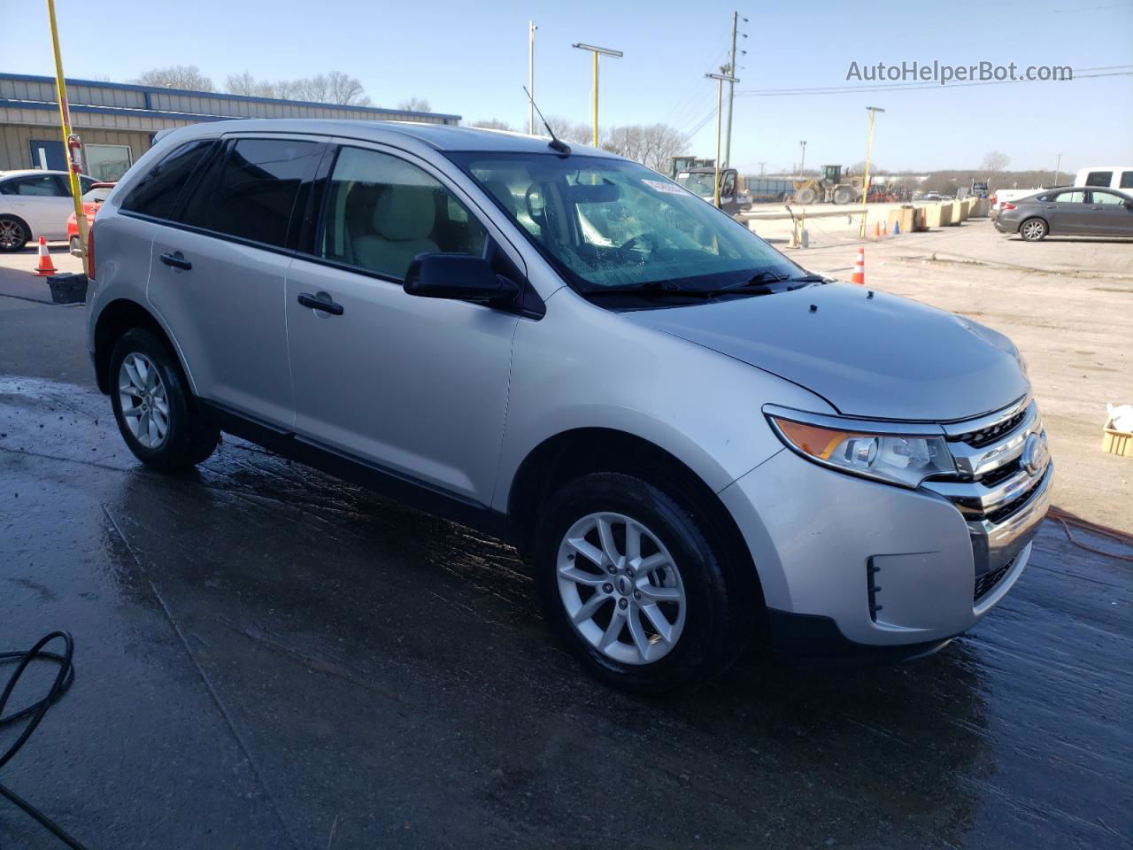 2014 Ford Edge Se Silver vin: 2FMDK3GC5EBB60664