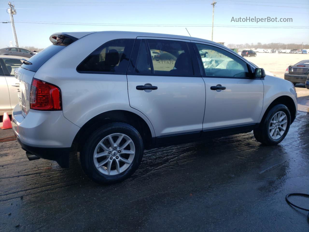 2014 Ford Edge Se Silver vin: 2FMDK3GC5EBB60664