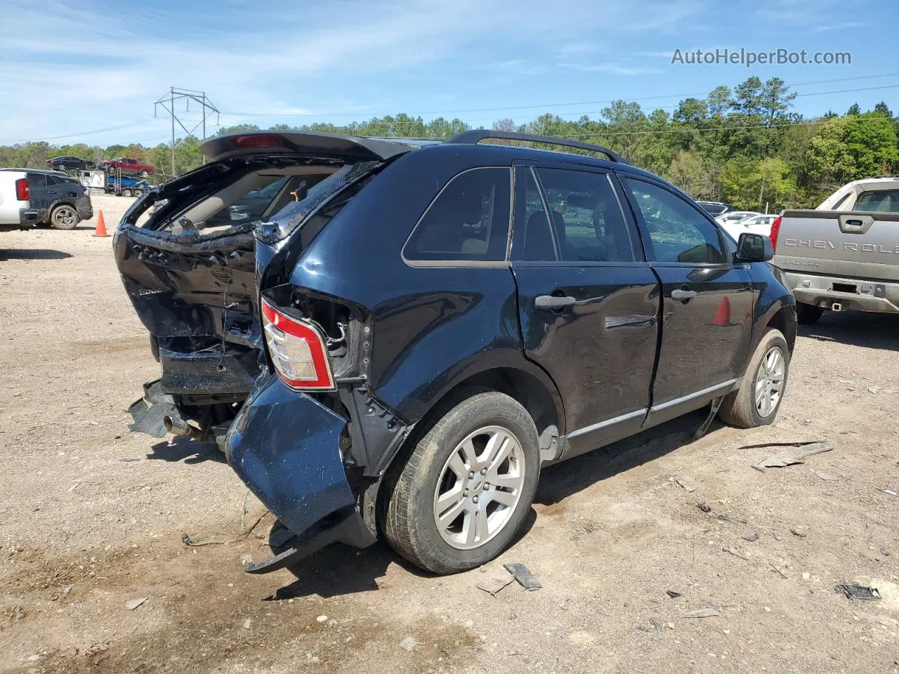 2010 Ford Edge Se Blue vin: 2FMDK3GC6ABA26384