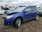 2014 Ford Edge Se Синий vin: 2FMDK3GC6EBA03841