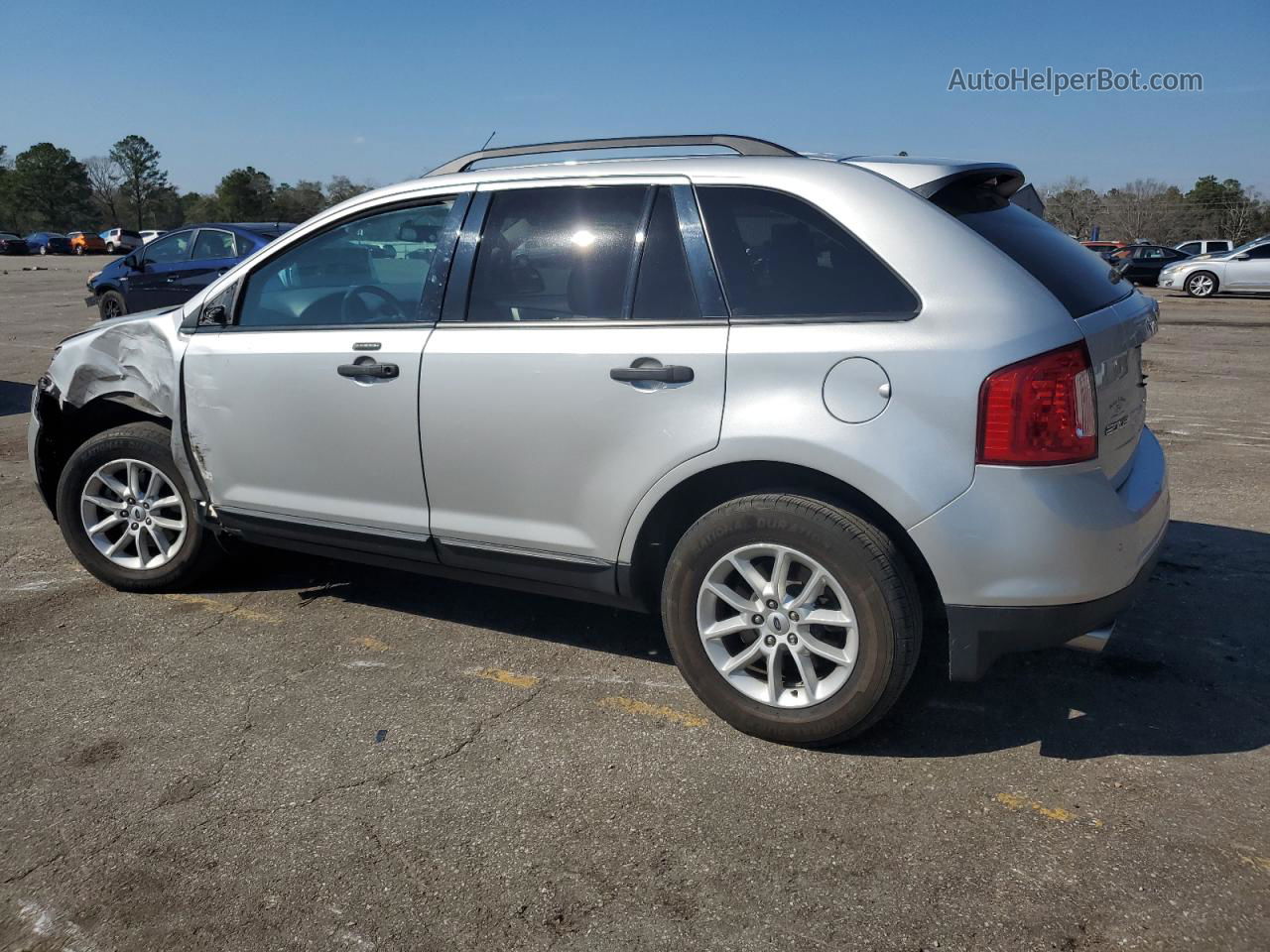 2014 Ford Edge Se Silver vin: 2FMDK3GC7EBA41000