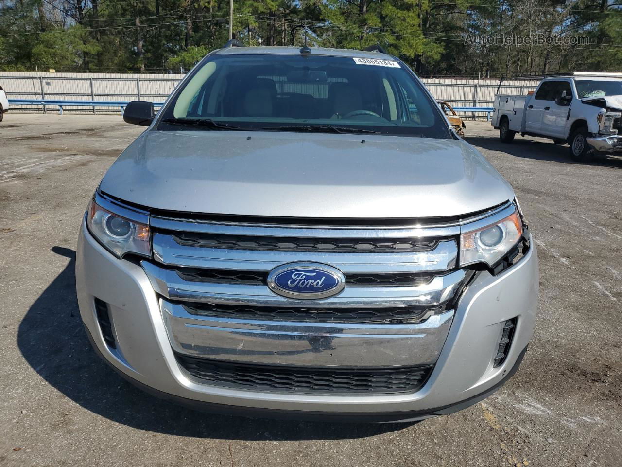 2014 Ford Edge Se Silver vin: 2FMDK3GC7EBA41000