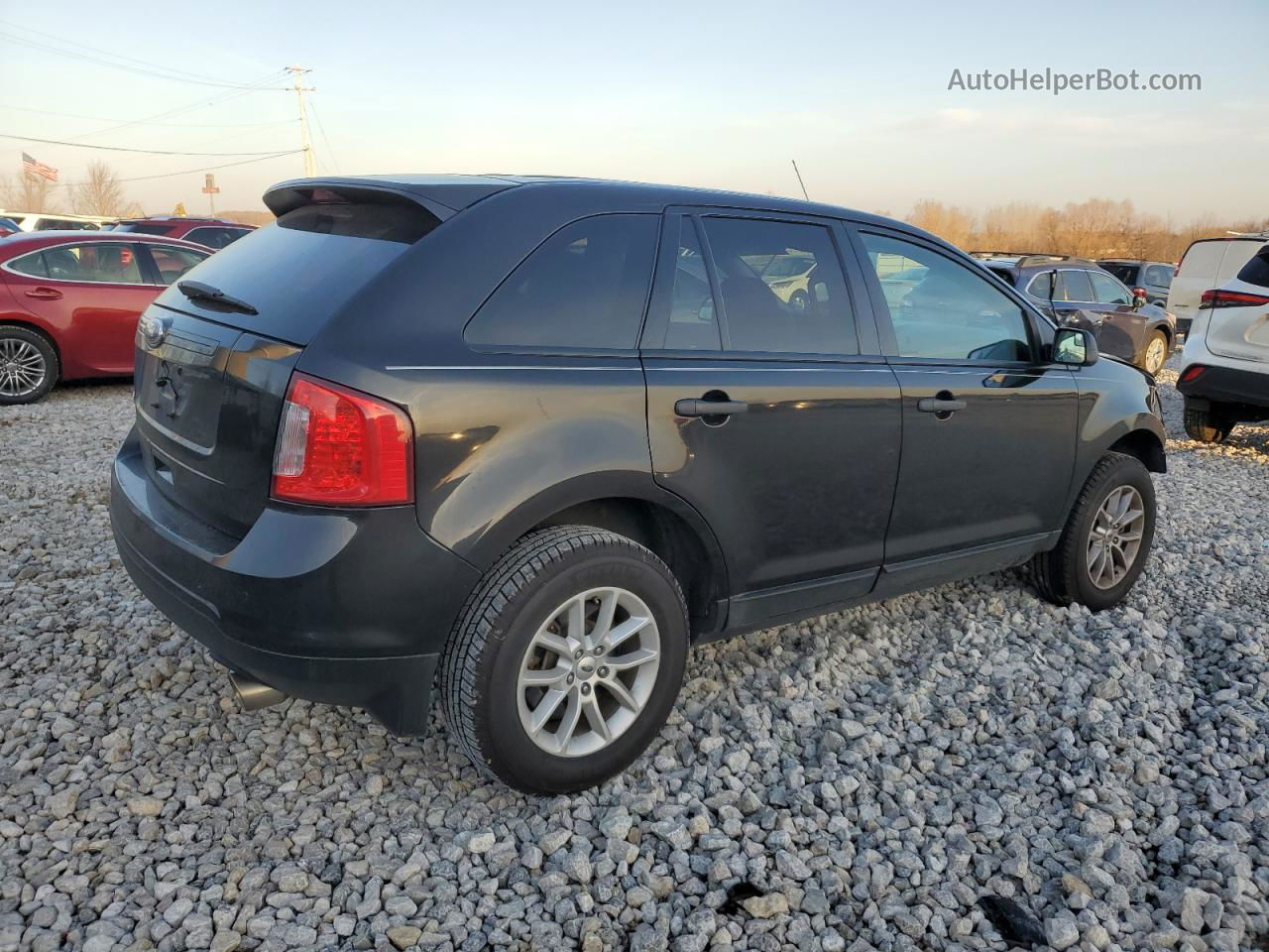 2014 Ford Edge Se Черный vin: 2FMDK3GC7EBB53098