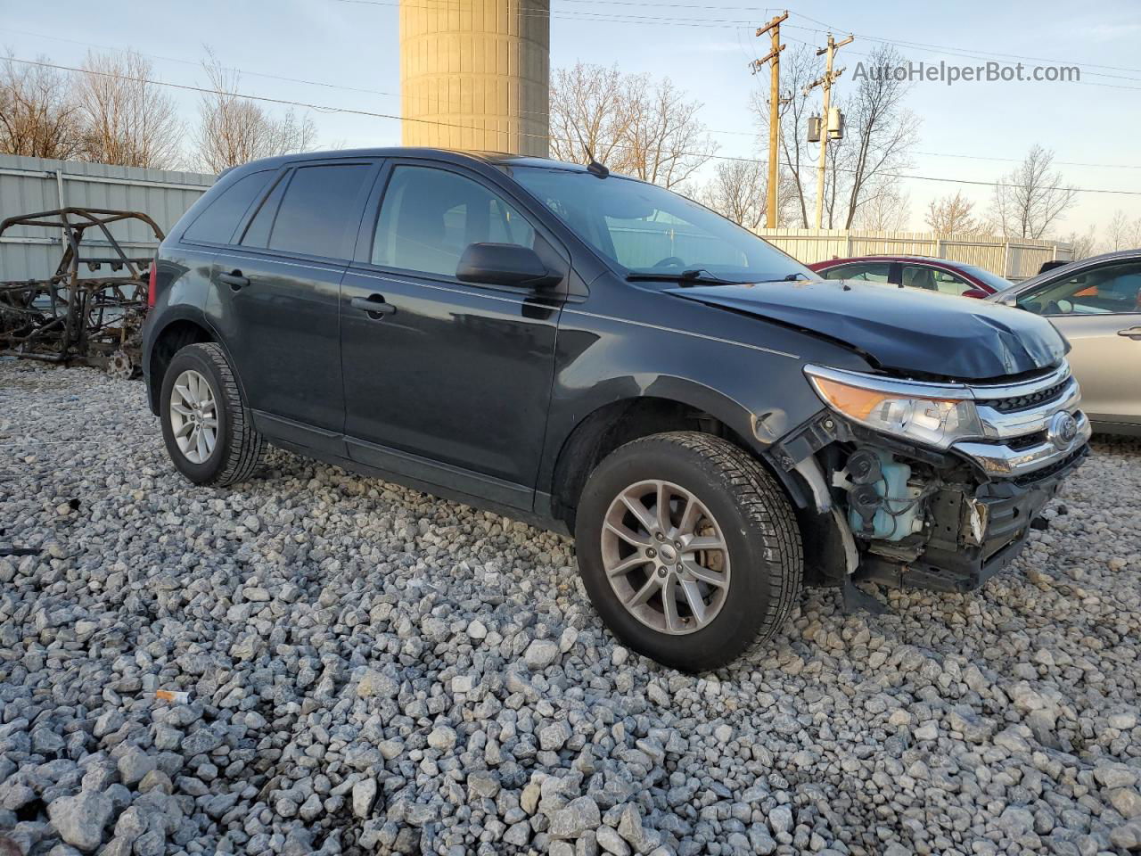 2014 Ford Edge Se Black vin: 2FMDK3GC7EBB53098