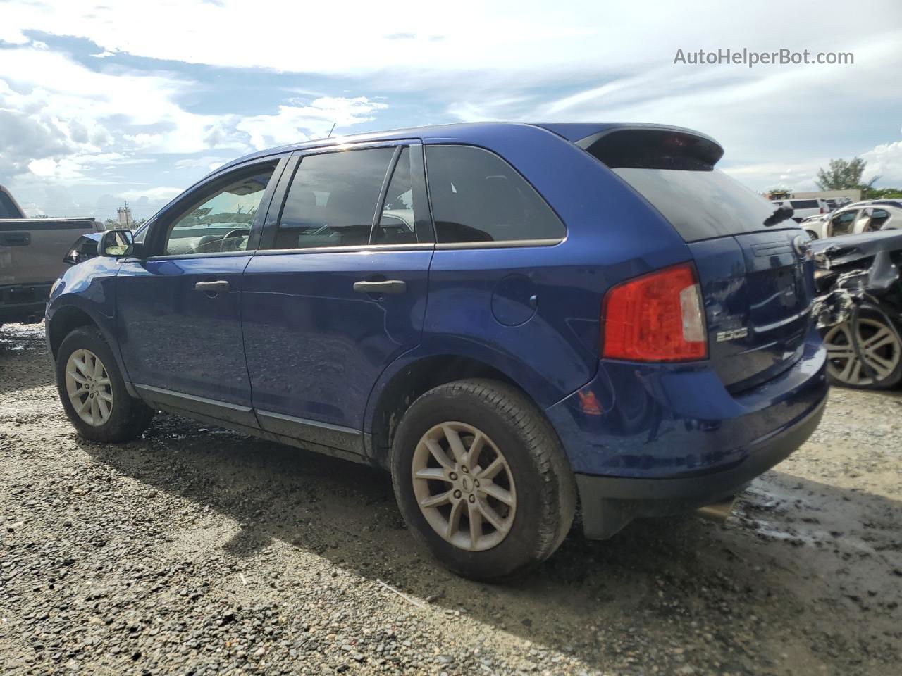 2014 Ford Edge Se Blue vin: 2FMDK3GC8EBB19512