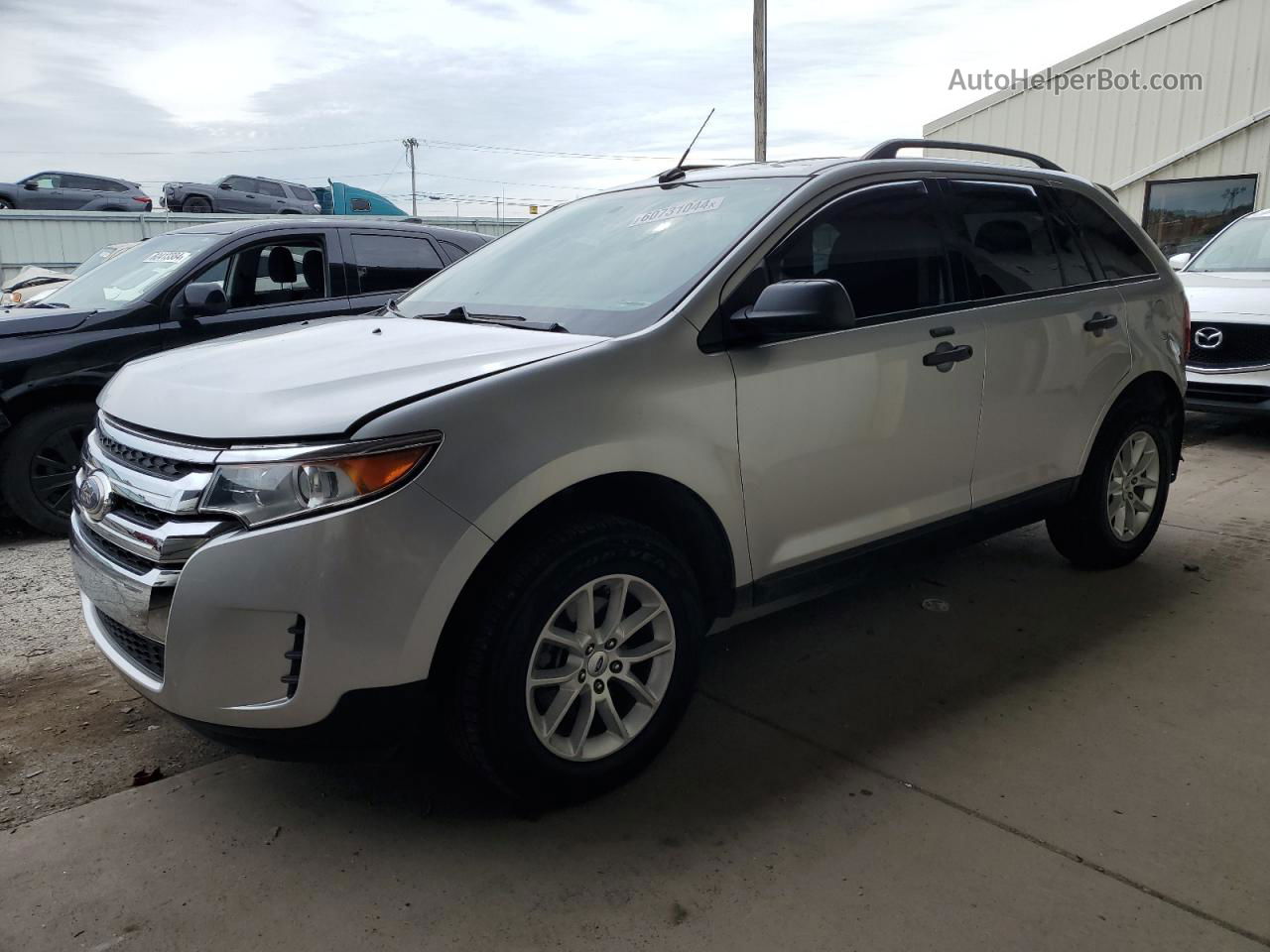 2014 Ford Edge Se Silver vin: 2FMDK3GC8EBB61789