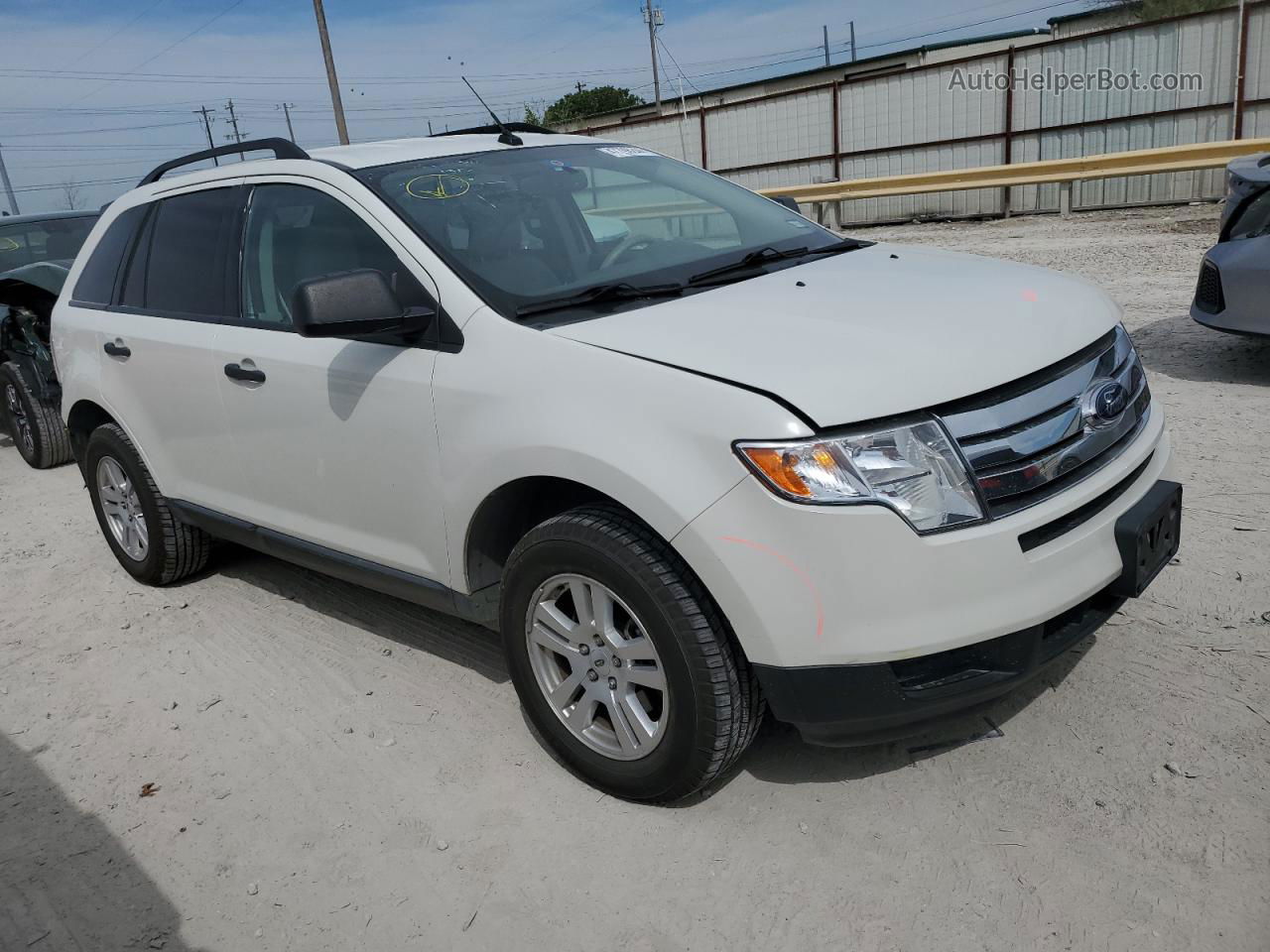 2010 Ford Edge Se White vin: 2FMDK3GC9ABB40282