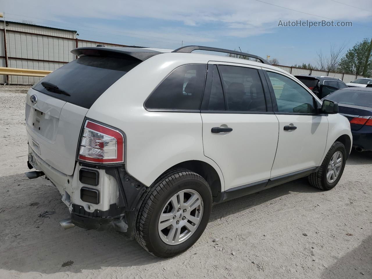 2010 Ford Edge Se White vin: 2FMDK3GC9ABB40282