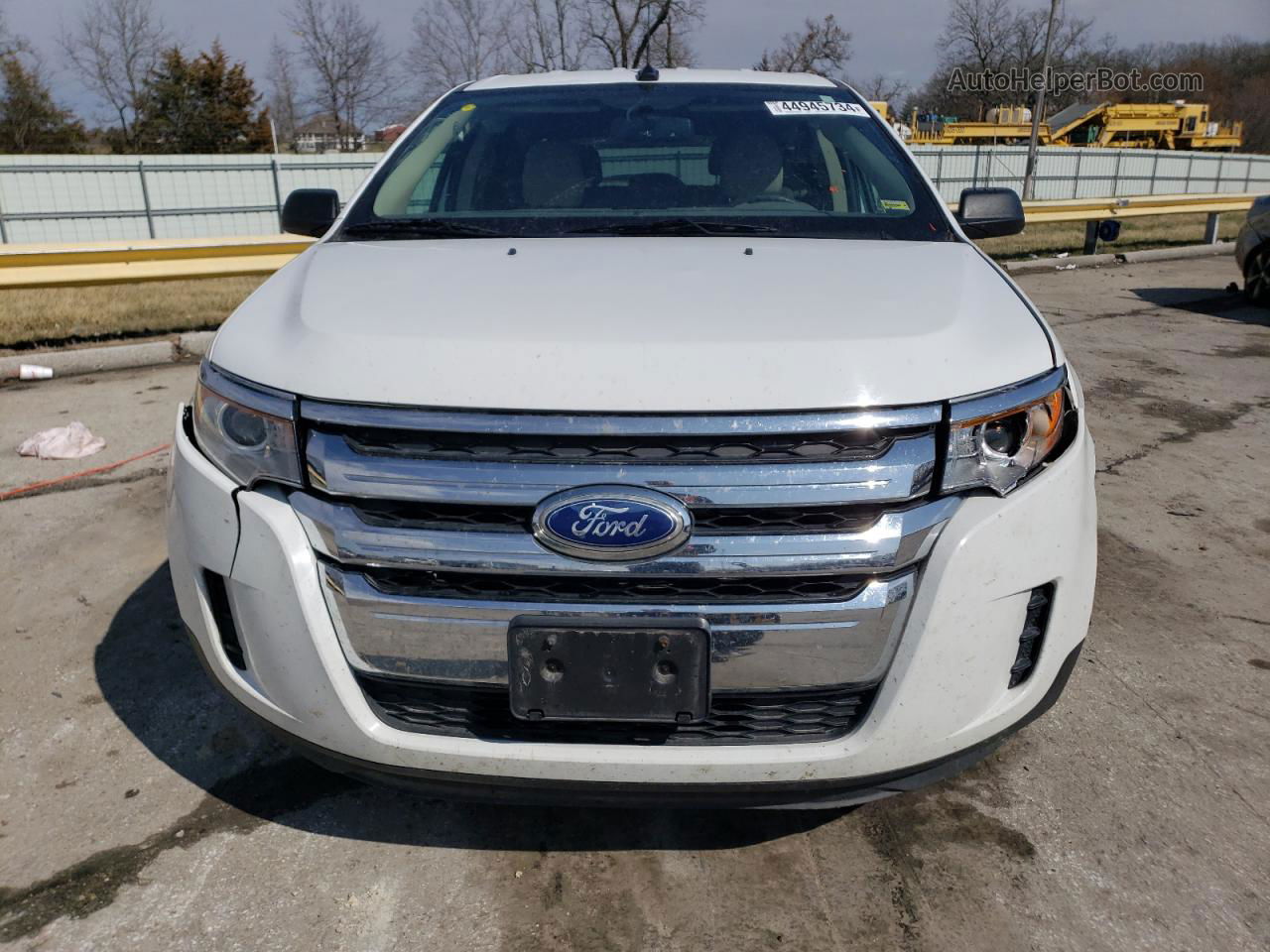 2014 Ford Edge Se White vin: 2FMDK3GC9EBB18045