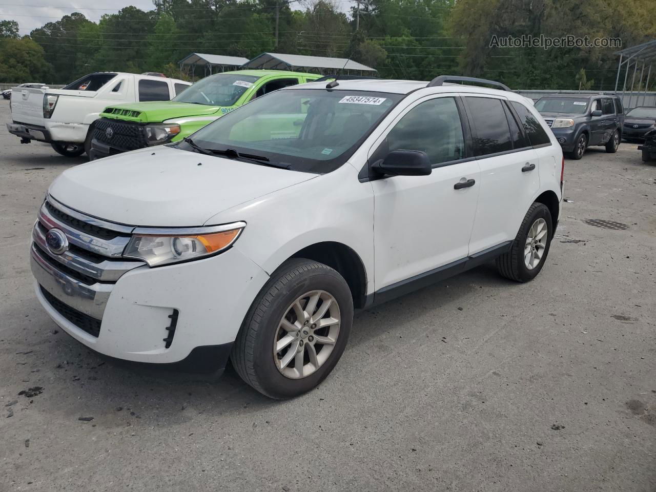 2014 Ford Edge Se Белый vin: 2FMDK3GC9EBB35489