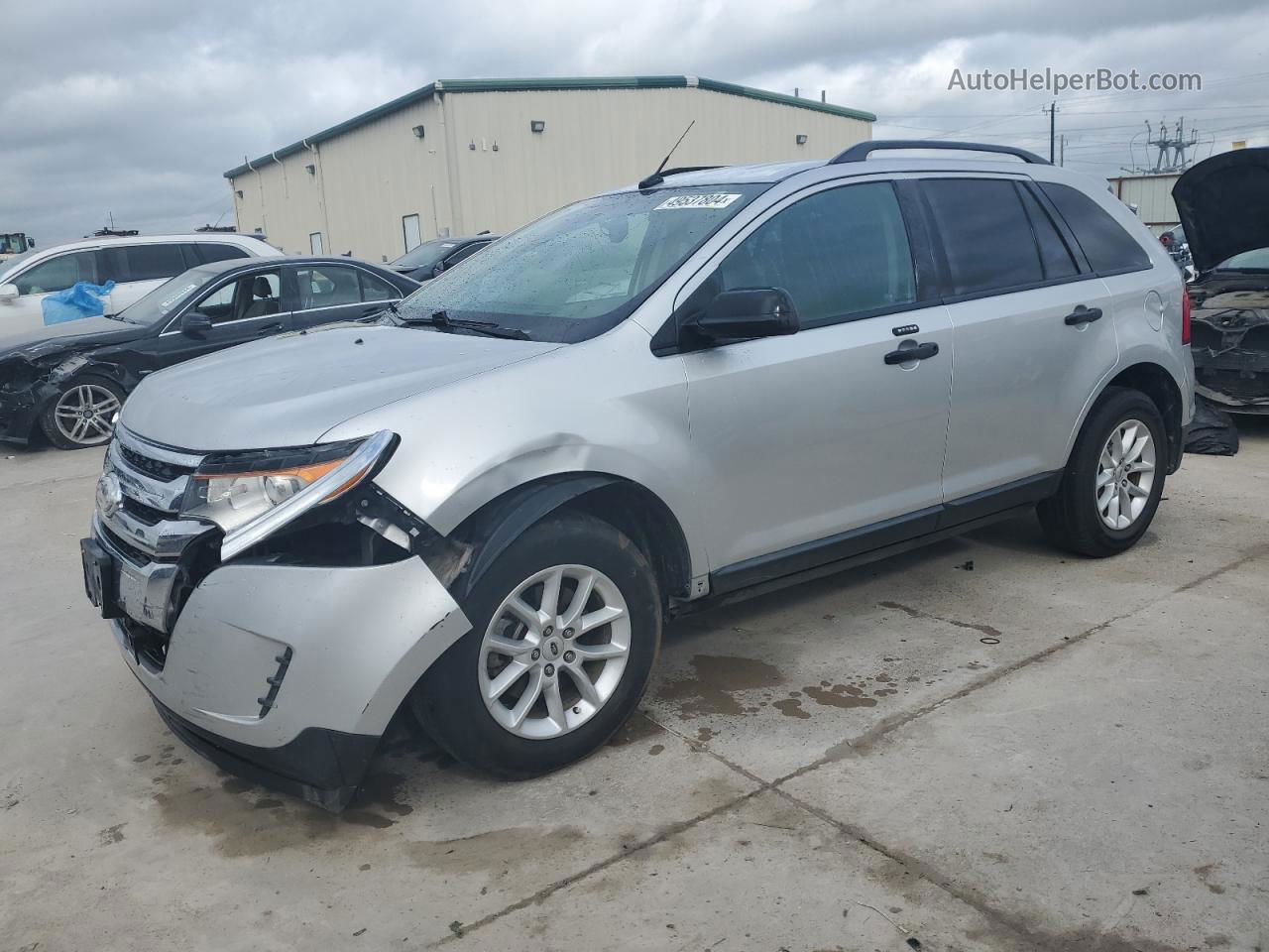 2014 Ford Edge Se Silver vin: 2FMDK3GCXEBA30122