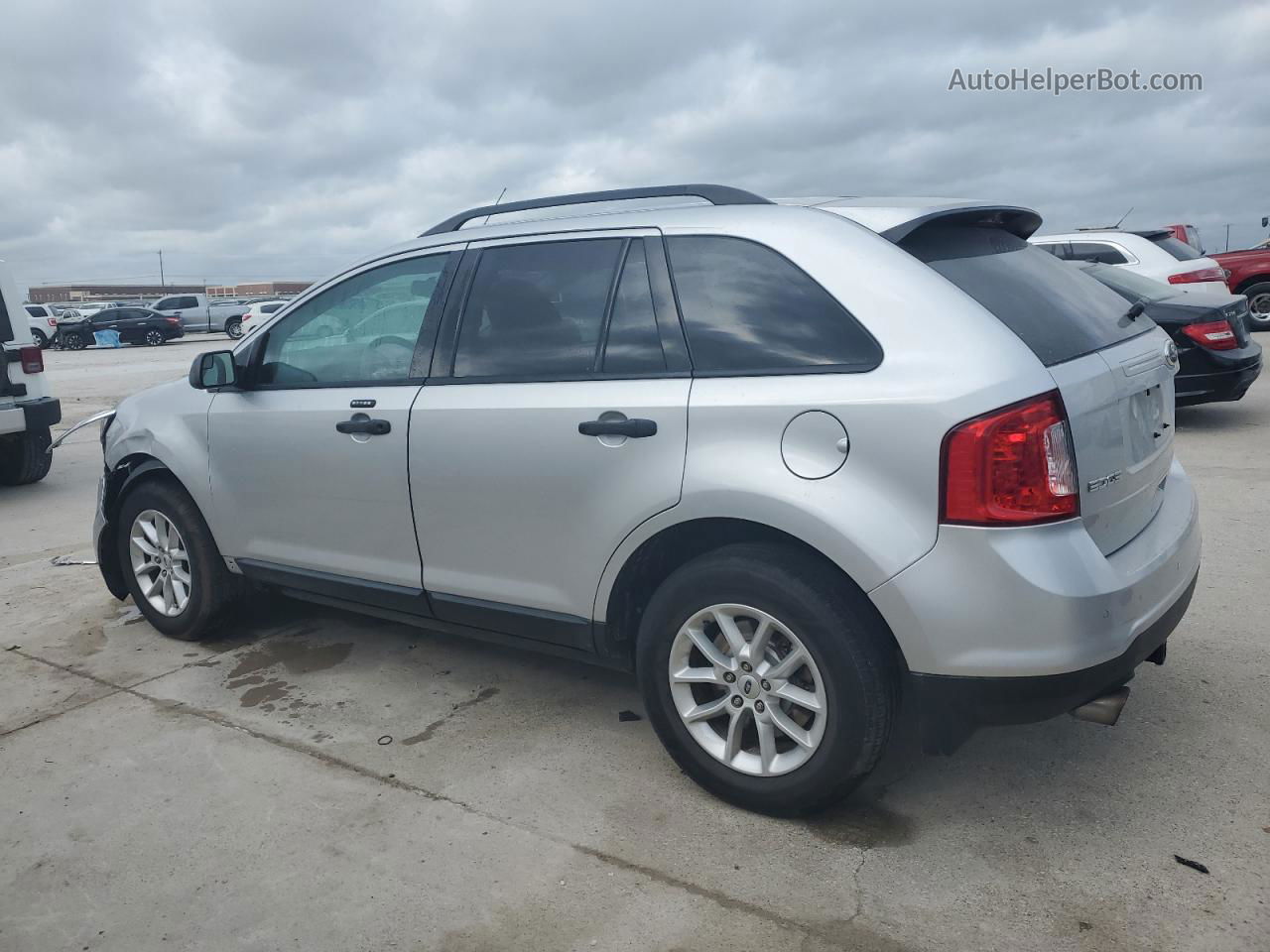 2014 Ford Edge Se Silver vin: 2FMDK3GCXEBA30122