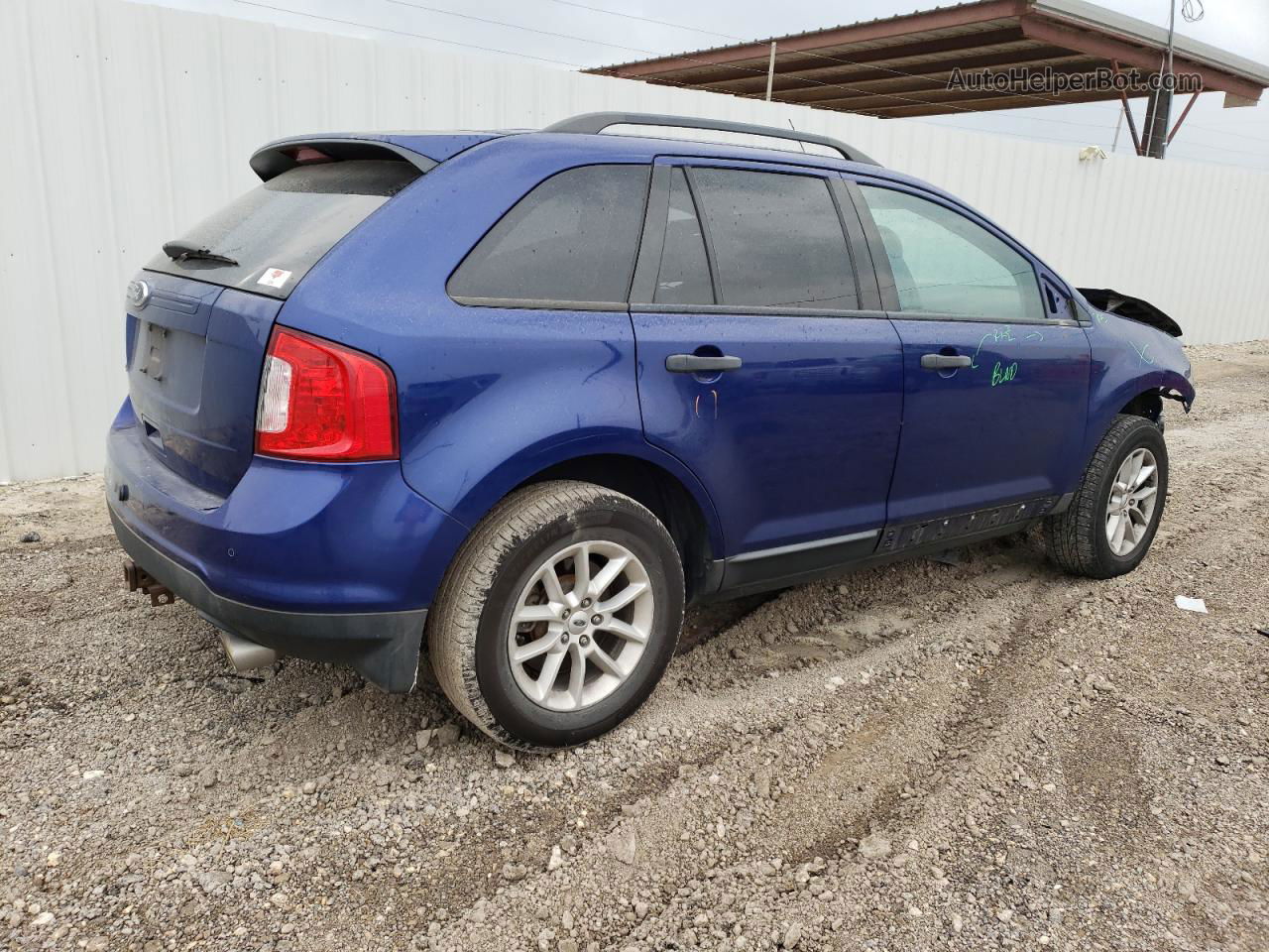 2014 Ford Edge Se Синий vin: 2FMDK3GCXEBA90224