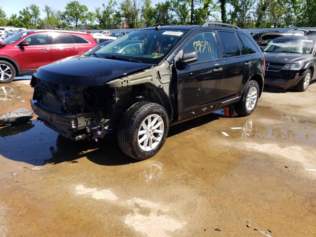 2014 Ford Edge Se Black vin: 2FMDK3GCXEBA90451